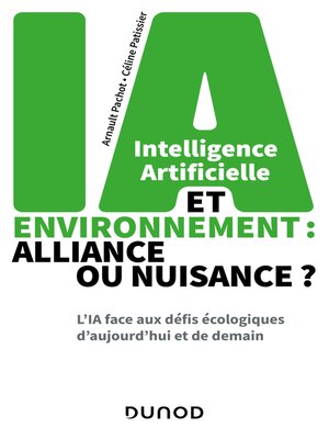 cover image of Intelligence artificielle et environnement